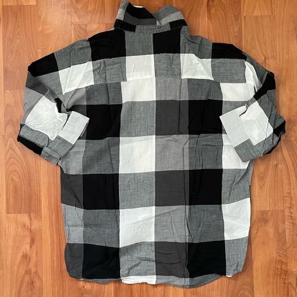 LOFT plaid Dolman/batwing shirt - Picture 4 of 7